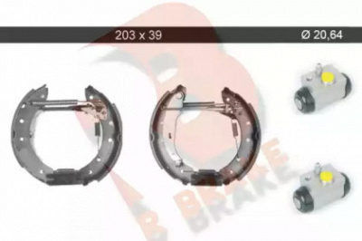 R BRAKE 79rbkt0087 -  Комплект тормозных колодок